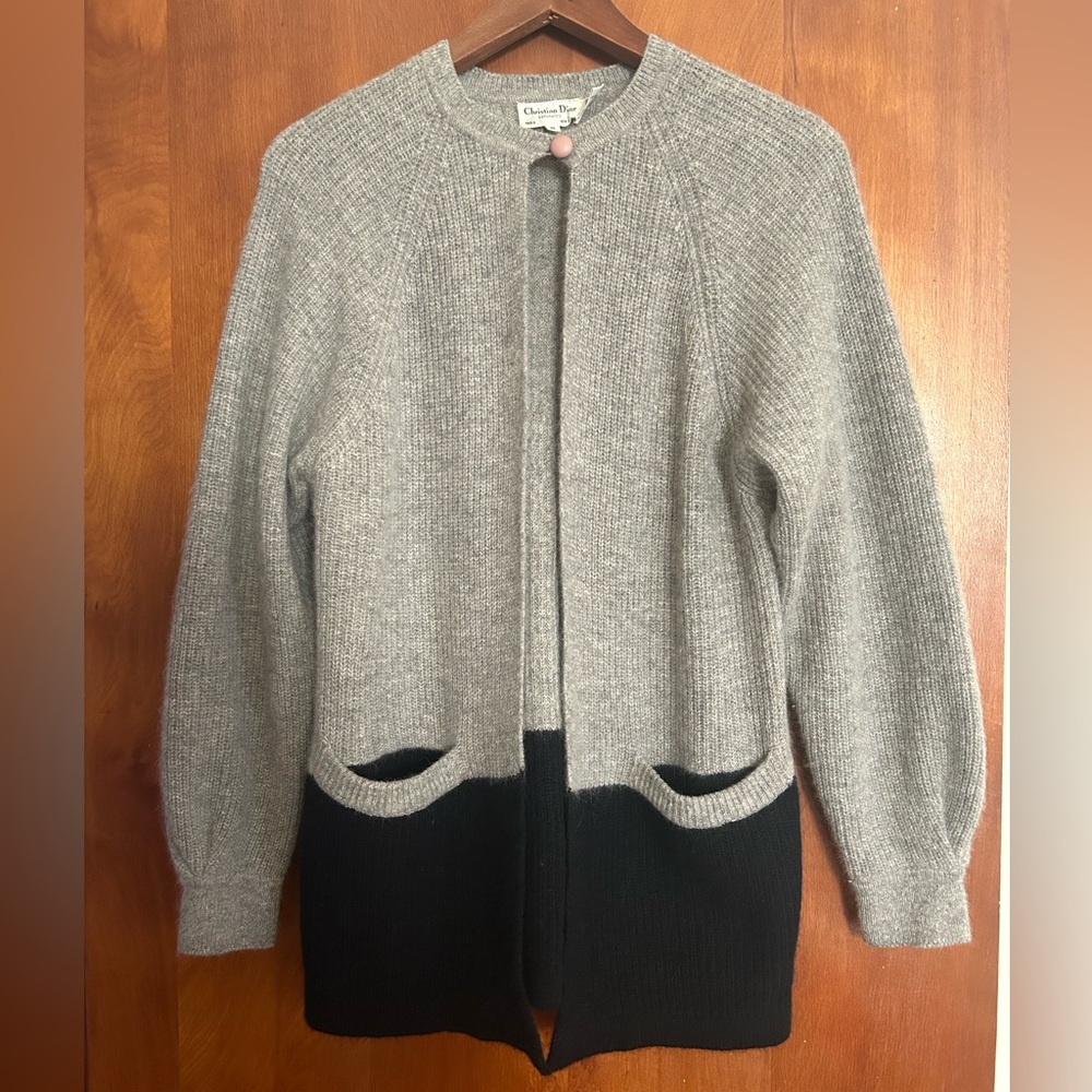 Christian Dior Vintage Wool Cardigan – Dior “Separates” Line (1980s), Size Med